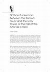 Research paper thumbnail of Nathan Zuckerman: Between the Sacred Fount and the Ivory Tower, or the Fall of the Artist as a Hero