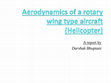 Research paper thumbnail of aerodynamics of helicopter. ppt