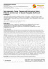 Research paper thumbnail of Non-traumatic Coma: Causes and Outcome of Adult Patients at University of Gondar Hospital, Northwest Ethiopia