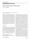 Research paper thumbnail of Passive Separation Control By Acoustic Resonance Yang and Spedding 2013