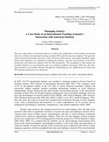 Research paper thumbnail of Managing Anxiety: A Case Study of an International Teaching Assistant’s Interaction with American Students