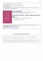 Research paper thumbnail of Connell's theory of masculinity - its origins and influences on the study of gender