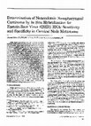 Research paper thumbnail of Determination of nonendemic nasopharyngeal carcinoma by in situ hybridization for epstein-barr virus EBER1 RNA: Sensitivity and specificity in cervical node metastases