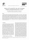 Research paper thumbnail of Studies on PV assisted PEC solar cells for hydrogen production through photoelectrolysis of water