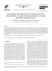 Research paper thumbnail of Investigation and optimization of nanostructured TiO2 photoelectrode in regard to hydrogen production through photoelectrochemical process