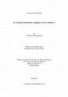 Research paper thumbnail of Le concept d'autonomie s'applique-t-il aux animaux ? (M.A., Université de Montréal)