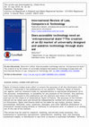 Research paper thumbnail of Does accessible technology need an ‘entrepreneurial state’? The creation of an EU market of universally designed and assistive technology through state aid, in (2015) International Review of Law, Computers & Technology, Vol. 29, Issue 2-3