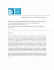 Research paper thumbnail of D. Ferri and M. Marquis, Inroads to Social Inclusion in Europe’s Social Market Economy: The Case of State Aid Supporting Employment of Workers with Disabilities, (2011) EUROPEAN JOURNAL OF LEGAL STUDIES