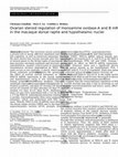 Research paper thumbnail of Ovarian steroid regulation of monoamine oxidase-A and B mRNAs in the macaque dorsal raphe and hypothalamic nuclei