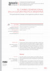 Research paper thumbnail of El Cambio Generacional en la Cultura Política Argentina