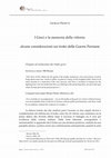 Research paper thumbnail of I Greci e la memoria della vittoria: alcune considerazioni sui trofei delle Guerre Persiane