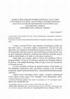 Research paper thumbnail of Bazele relaţiilor internaţionale ale lumii culturale clujene. Legăturile internaţionale ale Facultăţii şi Ştiinţe ale Naturii din cadrul Universităţii Ferenc Jozsef