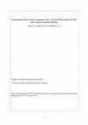 Research paper thumbnail of Determinants of East African Community Trade: A Gravity Model Analysis of Trade Flows between Tanzania and Kenya