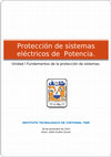 Research paper thumbnail of Fundamentos de la Protección de Sistemas de Potencia