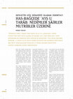 Research paper thumbnail of Devletin Güç Dinamiği Olarak Edebiyat: Has-Bağçede ‘Ayş u Tarâb: Nedîmler Şâirler Mutribler Üzerine