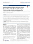 Research paper thumbnail of A Free-Standing Sulfur/Nitrogen-Doped Carbon Nanotube Electrode for High- Performance Lithium/Sulfur Batteries