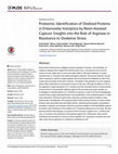 Research paper thumbnail of Proteomic Identification of Oxidized Proteins in Entamoeba histolytica by Resin-Assisted Capture: Insights into the Role of Arginase in Resistance to Oxidative Stress