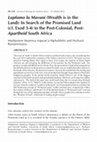 Research paper thumbnail of Lupfumo lu Mavuni (Wealth is in the Land): In Search of the Promised Land (cf. Exod 3-4) in the Post-Colonial, Post-Apartheid South Africa