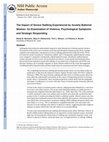 Research paper thumbnail of The impact of severe stalking experienced by acutely battered women: an examination of violence, psychological symptoms and strategic responding