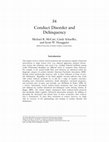 Research paper thumbnail of Conduct Disorder and Delinquency