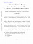 Research paper thumbnail of Estimation of treatment effects in matched-pair cluster randomized trials by calibrating covariate imbalance between clusters