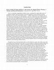 Research paper thumbnail of Review of Mapping Modern Theology: A Thematic and Historical Introduction