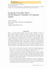 Research paper thumbnail of Corporate crocodile tears? On the reactive attitudes of corporate agents