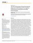 Research paper thumbnail of The Use of Prescription Drugs, Recreational Drugs, and "Soft Enhancers" for Cognitive Enhancement among Swiss Secondary School Students