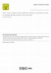 Research paper thumbnail of Book reviews : Jean-Yves Le Naour (avec Catherine Valenti), La famille doit voter. Le suffrage familial contre le vote individuel, Paris, Hachette, 2005, 266p. in Histoire, Economie et Société, 2006/3, p. 447-449.