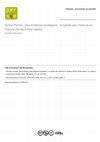 Research paper thumbnail of review of : Sylvie Perrier : Des enfances protégées : la tutelle des mineurs en France (XVIIème-XVIIIème siècles), Saint-Denis, Presses Universitaires de Vincennes, 1998, 256p., (in Histoire, Economie et Société, 2000/3, p. 433-434).