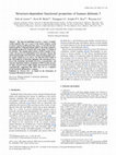 Research paper thumbnail of Structure-dependent functional properties of human defensin 5