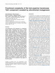 Research paper thumbnail of Functional complexity of the twin-arginine translocase TatC component revealed by site-directed mutagenesis