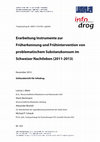 Research paper thumbnail of Erarbeitung Instrumente zur Früherkennung und Frühintervention von problematischem Substanzkonsum im Schweizer Nachtleben (2011-2013)