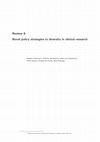 Research paper thumbnail of Novel policy strategies to diversity in clinical research