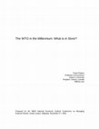 Research paper thumbnail of The WTO in the Millennium: What is in Store?