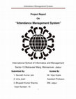 Research paper thumbnail of Attendance Management System " Attendance Management System "