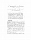 Research paper thumbnail of The Topology of Belief, Belief Revision and Defeasible Knowledge