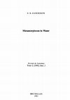 Research paper thumbnail of E. B. Andersson, Metamorphoses in Water