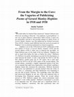 Research paper thumbnail of Justin C. Tackett, "From the Margin to the Core: the Vagaries of Publicizing Poems of Gerard Manley Hopkins in 1918 and 1930"