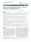 Research paper thumbnail of Determining the interviewer effect on CQ Index outcomes: a multilevel approach