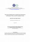 Research paper thumbnail of Non-farm employment in small-scale enterprises in Romania: policy and development issues