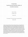 Research paper thumbnail of Greenspan Shrugs: Formal Pronouncements, Bond Market Volatility, and Central Bank Communication