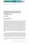 Research paper thumbnail of Understanding the Obesity Problem: Policy Implications of a Motivational Account of (Un)Healthy Eating