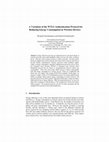 Research paper thumbnail of A Variation of the WTLS Authentication Protocol for Reducing Energy Consumption in Wireless Devices