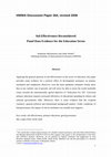 Research paper thumbnail of Aid Effectiveness Reconsidered: Panel Data Evidence for the Education Sector