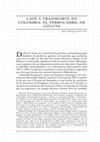 Research paper thumbnail of COFFEE AND TRANSPORT SYSTEM IN COLOMBIA: THE RAILROAD OF CÚCUTA