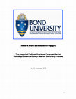 Research paper thumbnail of The impact of political events on financial market volatility: Evidence using a Markov Switching process