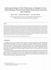 Research paper thumbnail of Analysing the Impact of Roof Obstructions on Daylight Levels in Atrium Buildings: Physical Scale Model Measurements under Real Sky Conditions