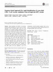 Research paper thumbnail of Sequence-based approach for rapid identification of cross-clade CD8+ T-cell vaccine candidates from all high-risk HPV strains