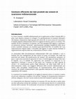 Research paper thumbnail of Gestione efficiente dei dati prodotti dai sistemi di scansione tridimensionale